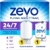 Zevo Flying Insect Trap & Cartridge - Plug in Fly Trap & Indoor Bug Catcher for Gnats, House & Fruit Flies - Mess-Free - Use in Any Room - Uses Blue & UV Light (1 Plug in Device & 1 Cartridge)